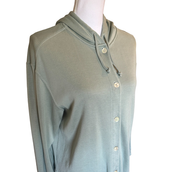 Tommy Bahama Women's Silk Blend Hooded Sweater & Pants Set Size M Green - Picture 3 of 13